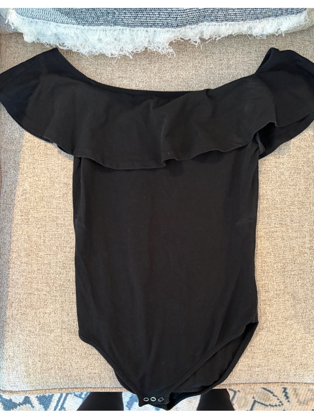 Topshop Black Off Shoulder Bodysuit
